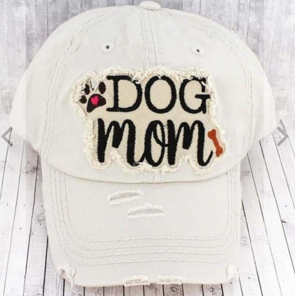 🐾 distressed ladies dog mom hat🐾